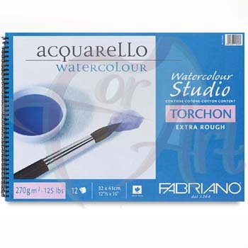 Склейка для акварели Fabriano Watercolour Studio Torchon-А3(35,5х51см)/20л/270гр