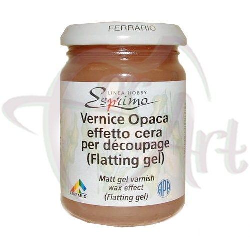 Лак-гель на основе растворителя Ferrario Esprimo Flatting Gel- матовый/б.150мл