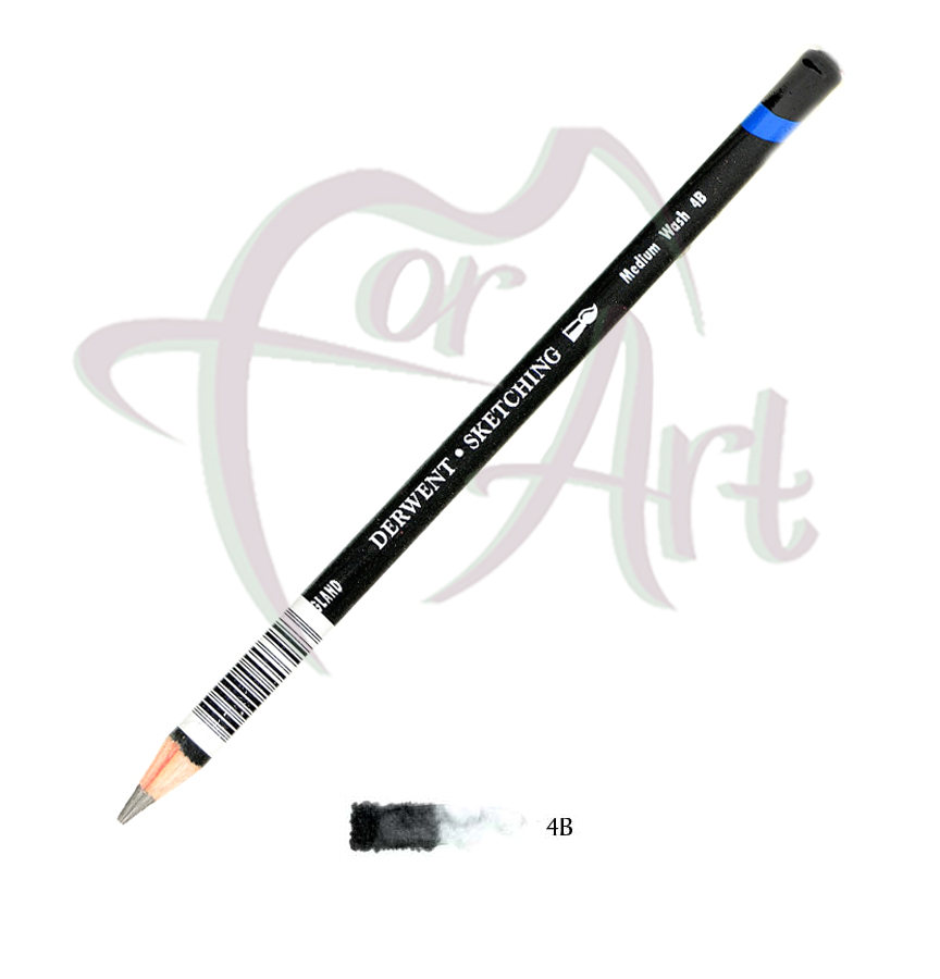 Водорастворимый графитовый карандаш Derwent Watersoluble Sketching 4B/средний