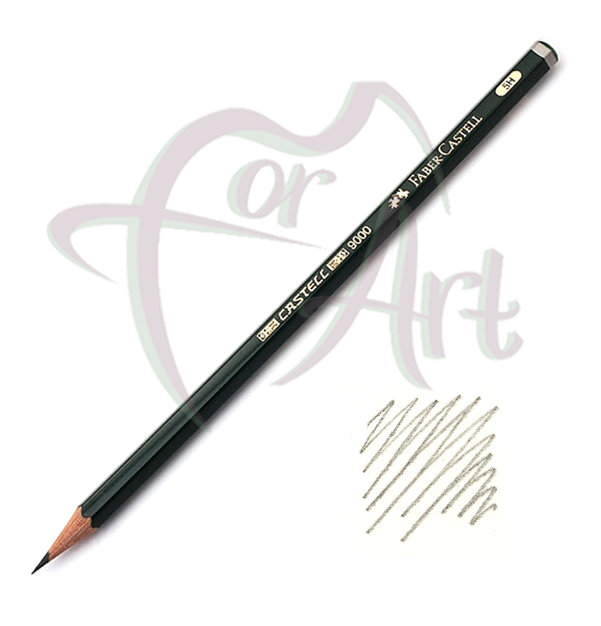 Карандаш чернографитный профессиональный Faber-castell Castell-9000 5H