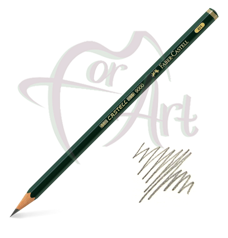 Карандаш чернографитный профессиональный Faber-castell Castell-9000 4H