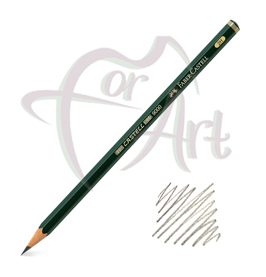 Карандаш чернографитный профессиональный Faber-castell Castell-9000 2H