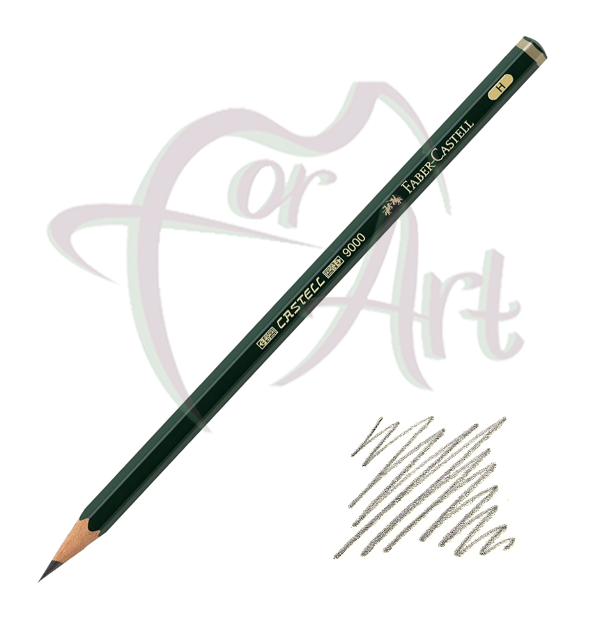 Карандаш чернографитный профессиональный Faber-castell Castell-9000 H