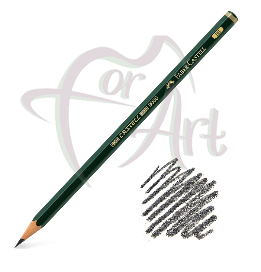 Карандаш чернографитный профессиональный Faber-castell Castell-9000 5B