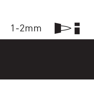 Маркер на водной основе C.Kreul Art Pen fine с тонким круглым наконечником, ширина линии 1-2мм/чёрный