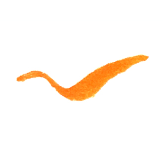 Маркер-кисть каллиграфический водорастворимый/оранжевый тёмный