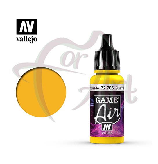 Краска для моделизма Game Air Vallejo на акриловой основе- жёлтое солнце/б.17мл