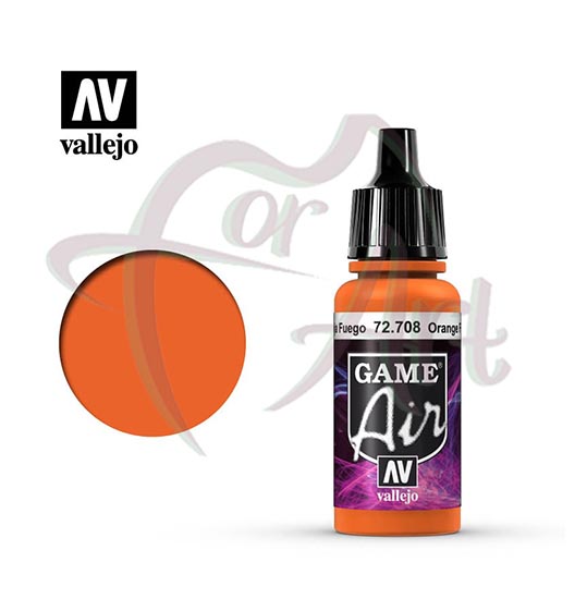 Краска для моделизма Game Air Vallejo на акриловой основе- огенно-оранжевый/б.17мл