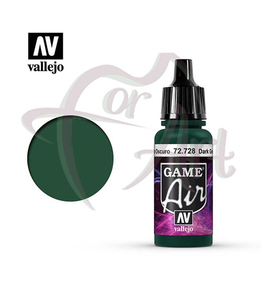 Краска для моделизма Game Air Vallejo на акриловой основе- тёмный зеленый/б.17мл