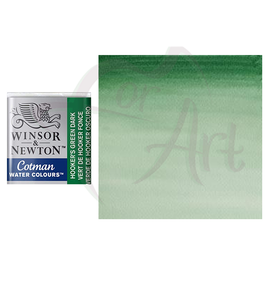 Акварель Cotman Winsor Newton - темно-зеленый Хукер