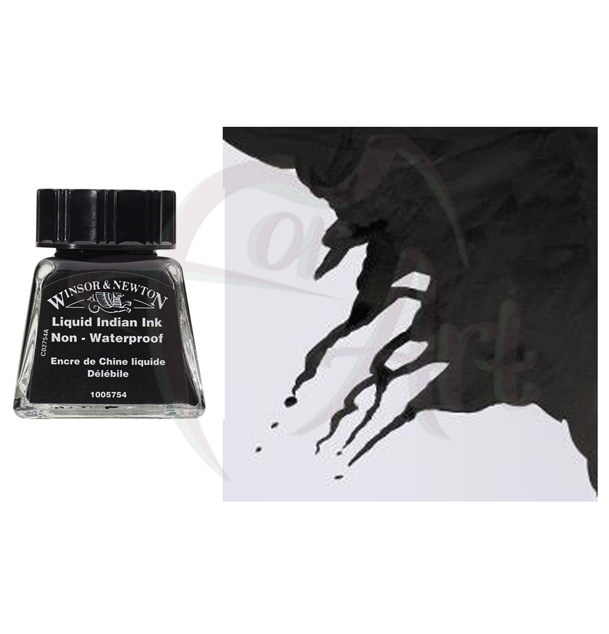 Тушь Winsor Newton DRAWING INKS - черный китайский/б.14мл