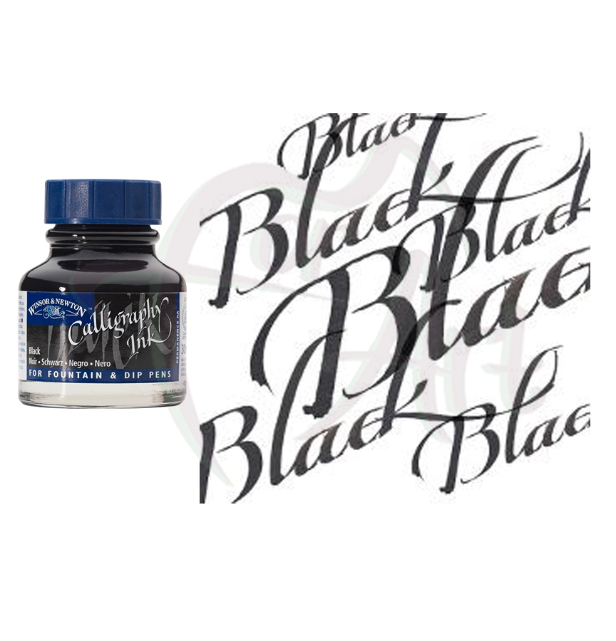 Тушь для каллиграфии WINSOR NEWTON Calligraphy Inks - черный/б.30 мл