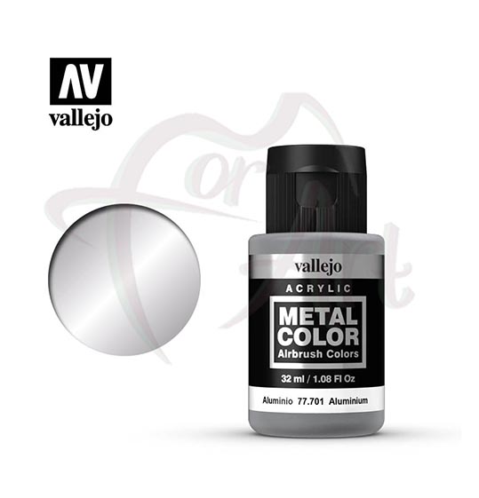 Краска для моделизма Vallejo Metal Color на водной основе- алюминий/б.32мл