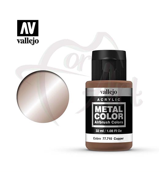 Краска для моделизма Vallejo Metal Color на водной основе- медь/б.32мл