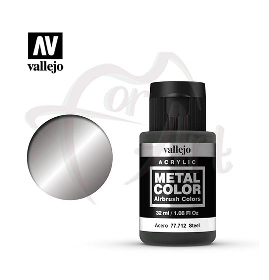 Краска для моделизма Vallejo Metal Color на водной основе- сталь/б.32мл