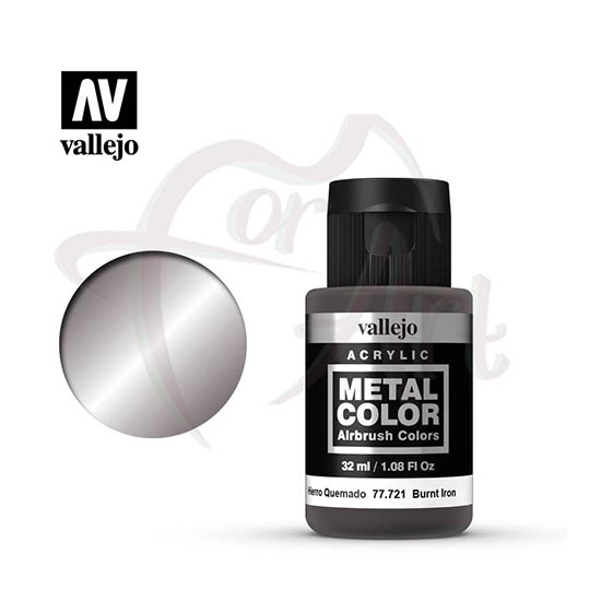 Краска для моделизма Vallejo Metal Color на водной основе- жженое железо/б.32мл