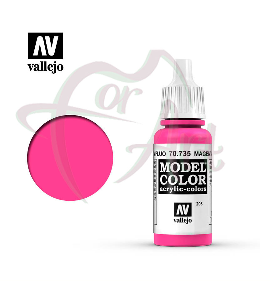Краска для моделизма Vallejo Model Color на акриловой основе- маджента флуоресцентный/б.17 мл