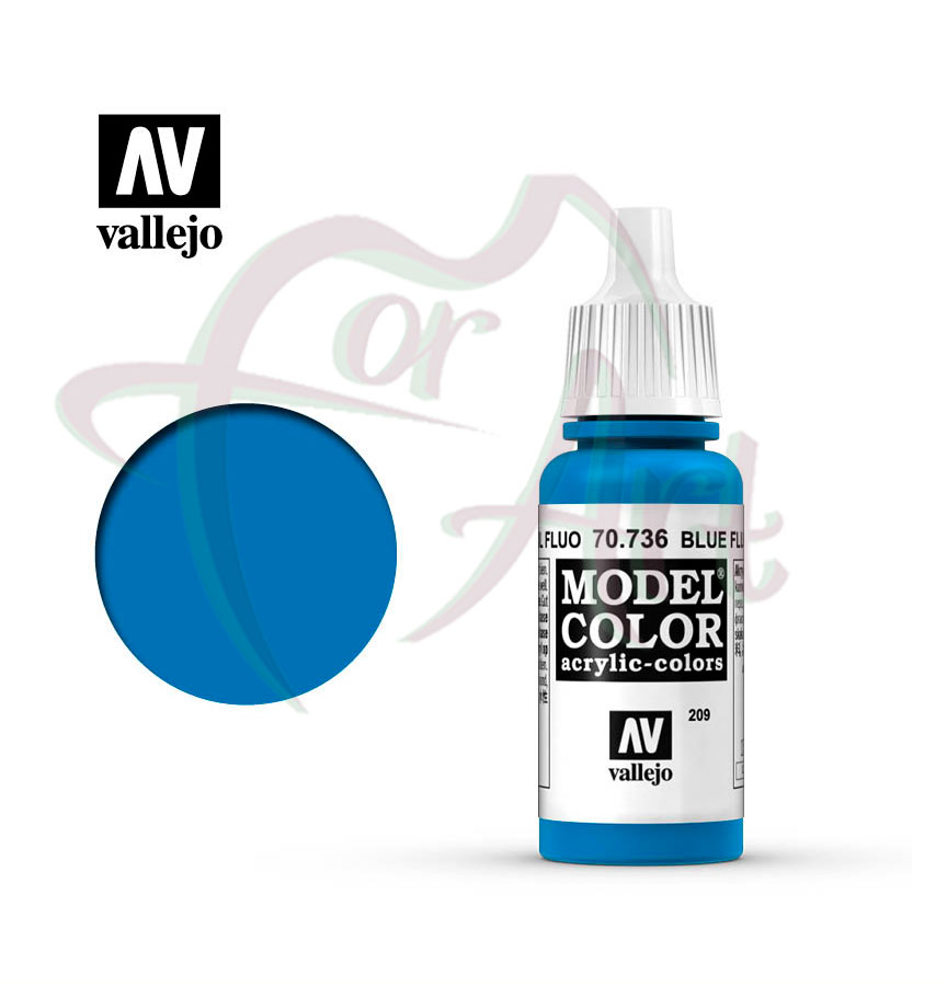Краска для моделизма Vallejo Model Color на акриловой основе- синий флуоресцентный/б.17 мл