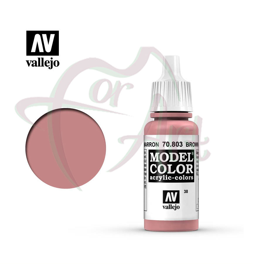 Краска для моделизма Vallejo Model Color на акриловой основе- коричневая роза/б.17 мл