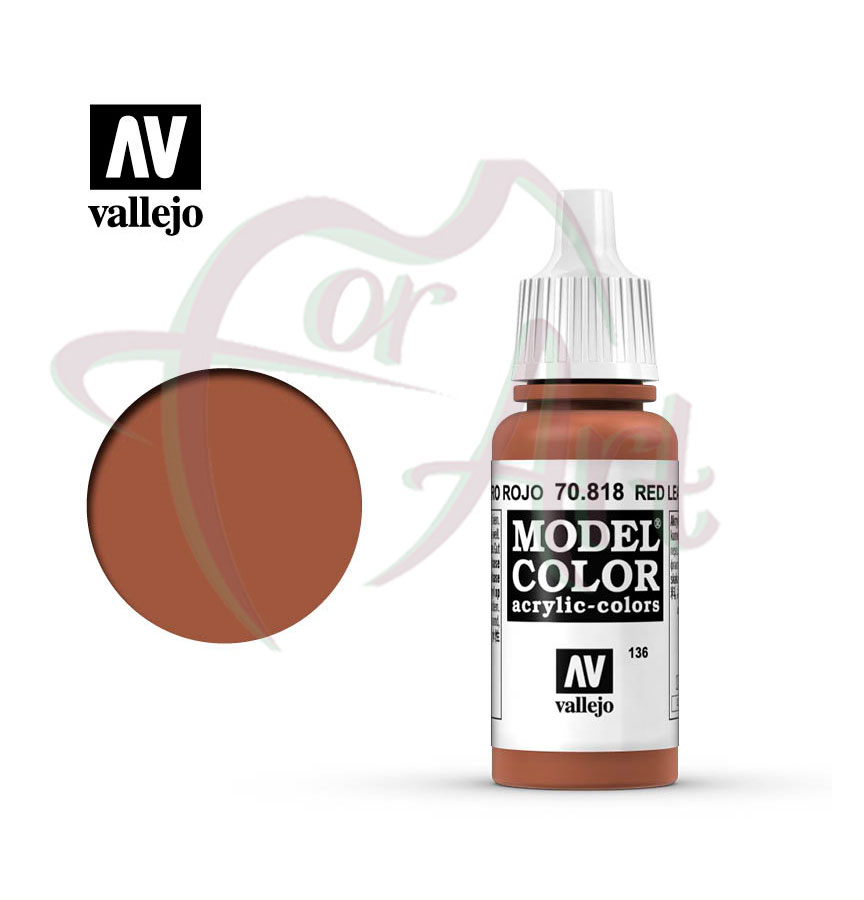 Краска для моделизма Vallejo Model Color на акриловой основе- красная кожа/б.17 мл