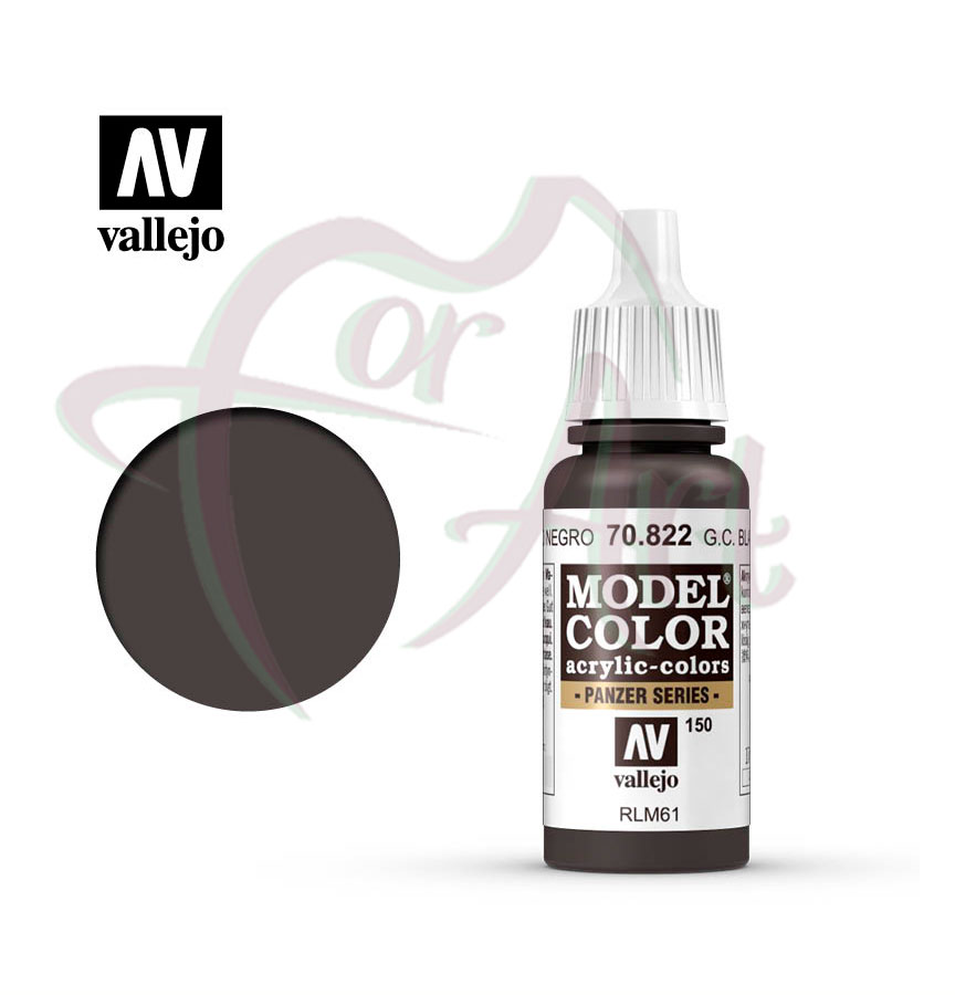 Краска для моделизма Vallejo Model Color на акриловой основе- немецкий защитный черно-коричневый/б.17 мл