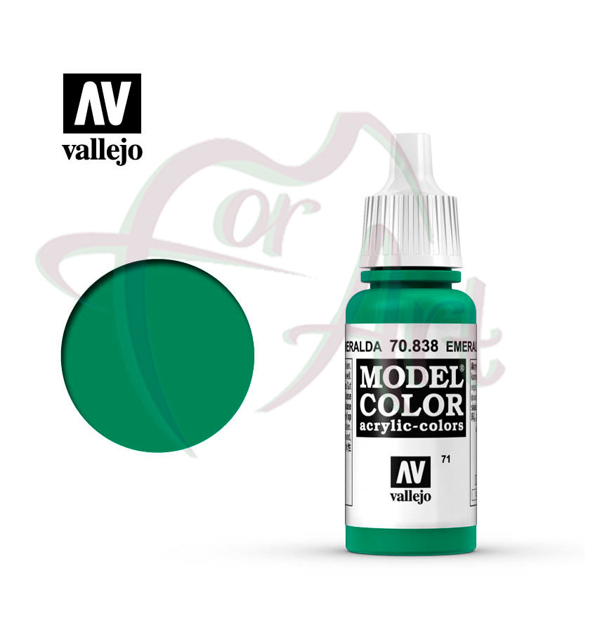 Краска для моделизма Vallejo Model Color на акриловой основе- изумрудный/б.17 мл