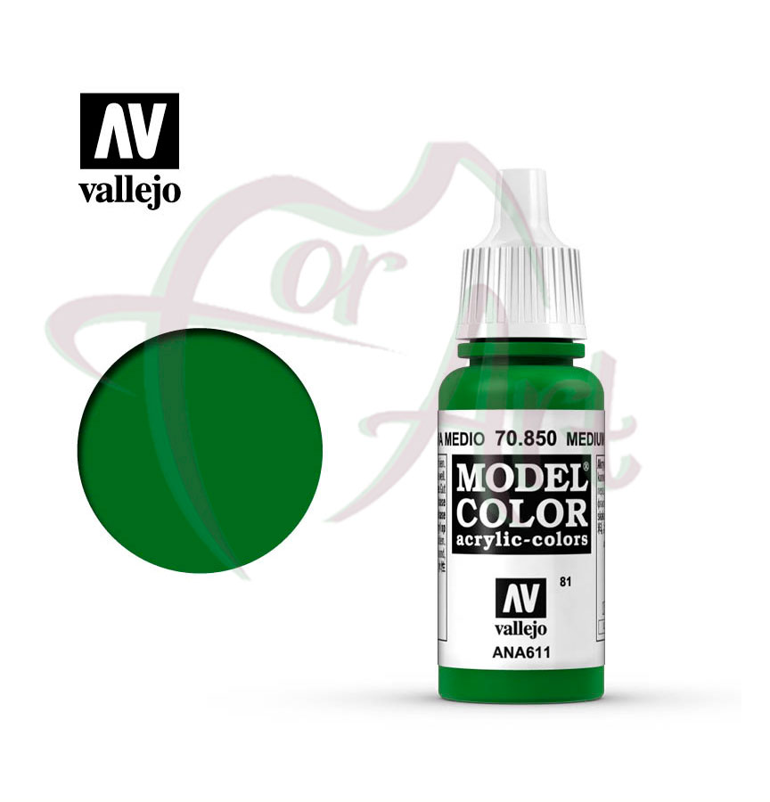 Краска для моделизма Vallejo Model Color на акриловой основе- оливковый средний/б.17 мл