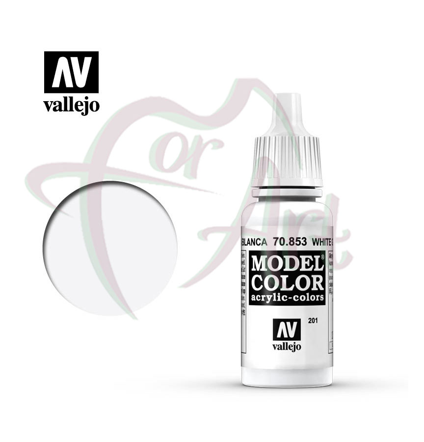 Краска для моделизма Vallejo Model Color на акриловой основе- белила патиновые/б.17 мл