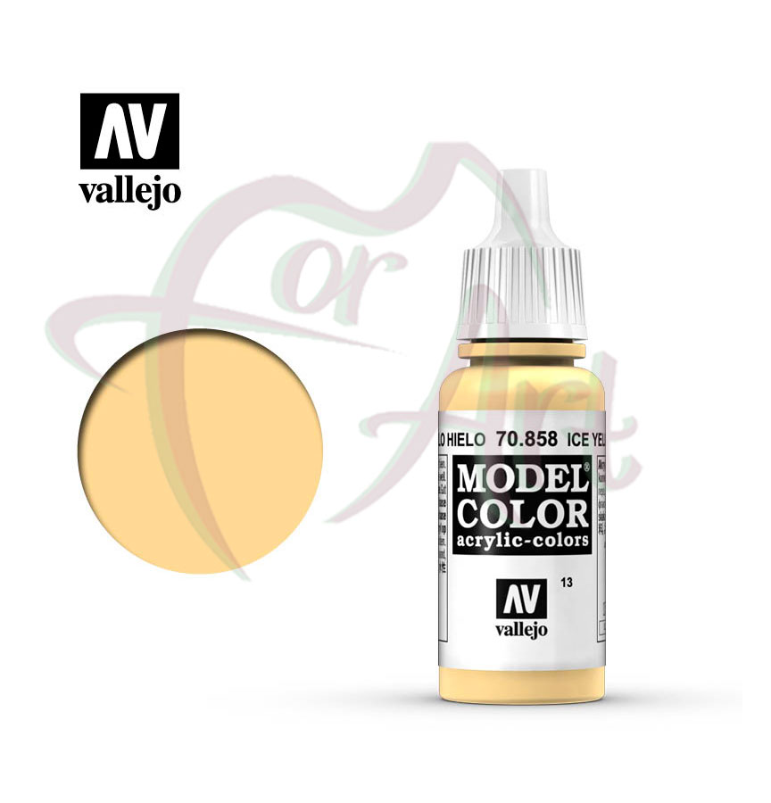 Краска для моделизма Vallejo Model Color на акриловой основе- желтый холодный/б.17 мл