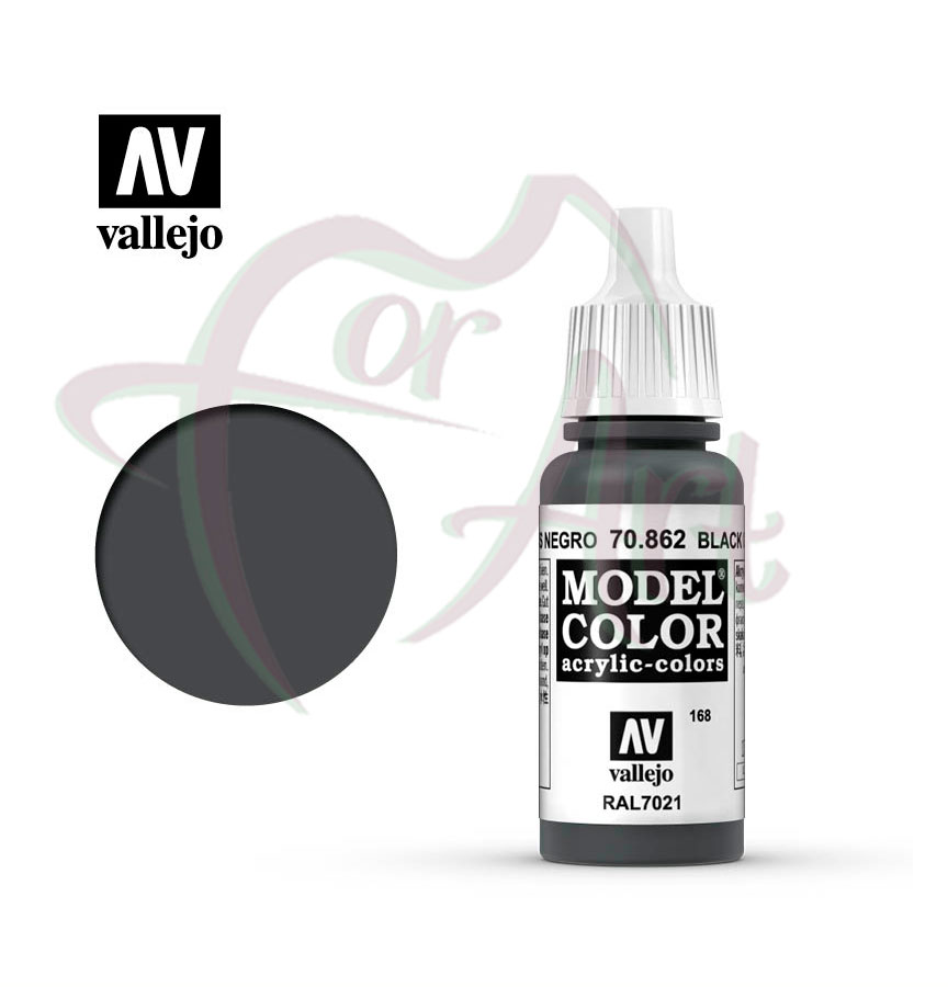 Краска для моделизма Vallejo Model Color на акриловой основе- черно-серый/б.17 мл