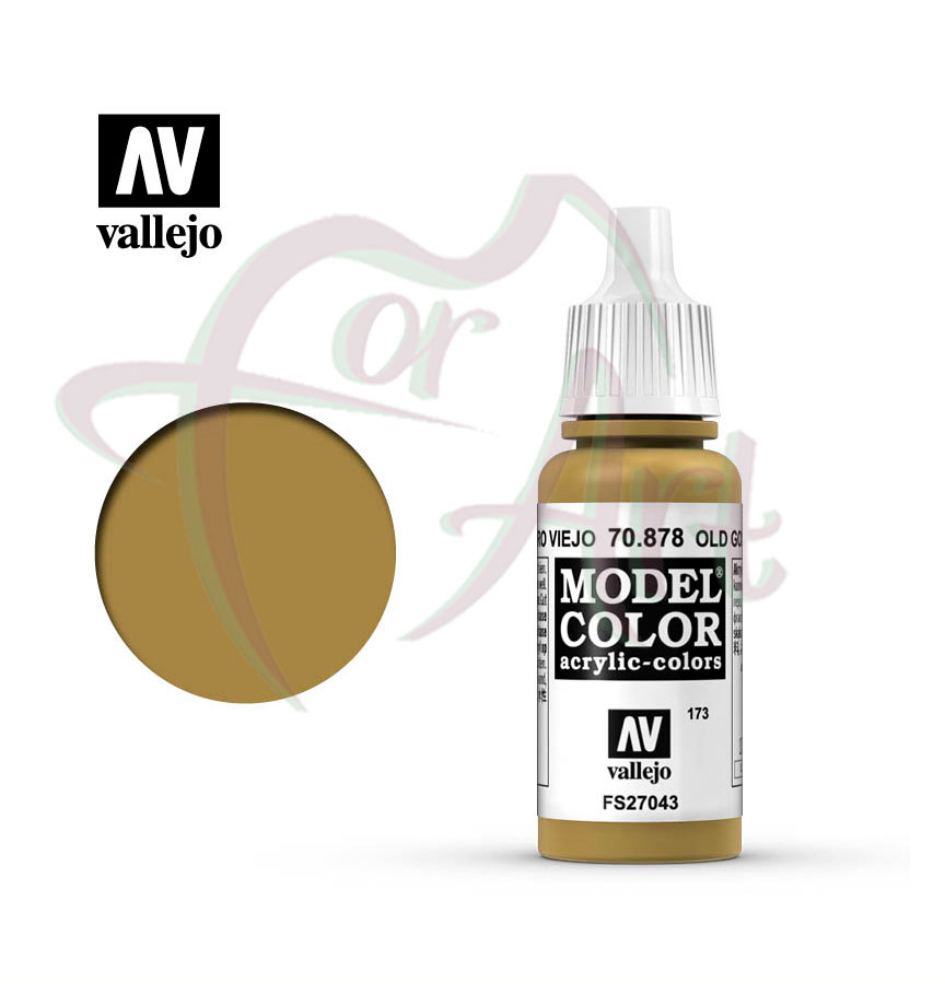 Краска для моделизма Vallejo Model Color на акриловой основе- золото старое/б.17 мл