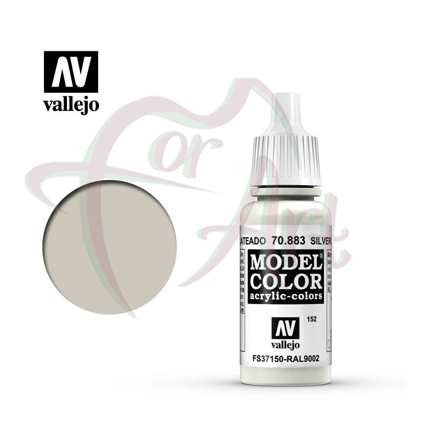 Краска для моделизма Vallejo Model Color на акриловой основе- серебристо-серый/б.17 мл