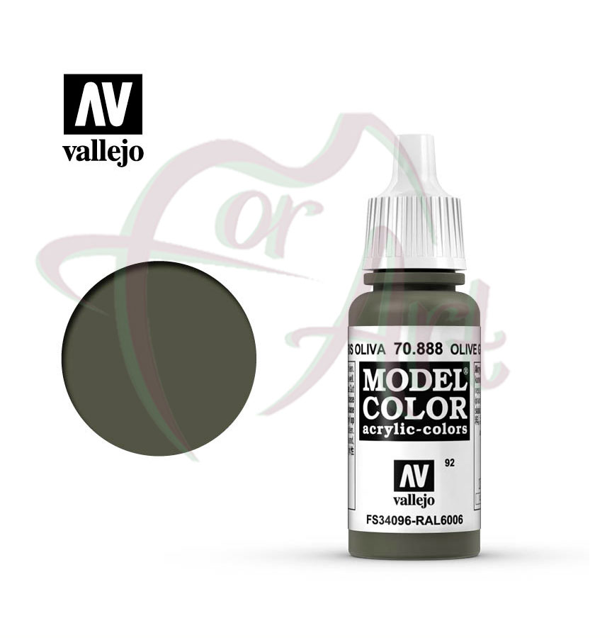 Краска для моделизма Vallejo Model Color на акриловой основе- серо-оливковый/б.17 мл