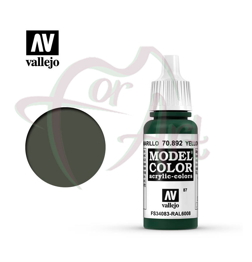 Краска для моделизма Vallejo Model Color на акриловой основе- оливково-желтый/б.17 мл