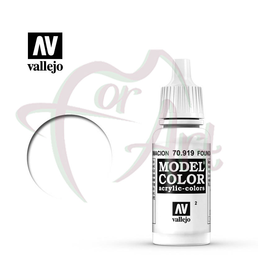 Краска для моделизма Vallejo Model Color на акриловой основе- белый грунт/б.17 мл