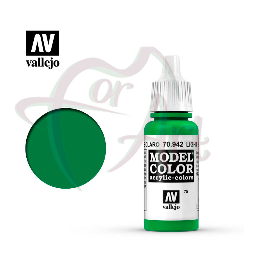 Краска для моделизма Vallejo Model Color на акриловой основе- светло-зеленый/б.17 мл