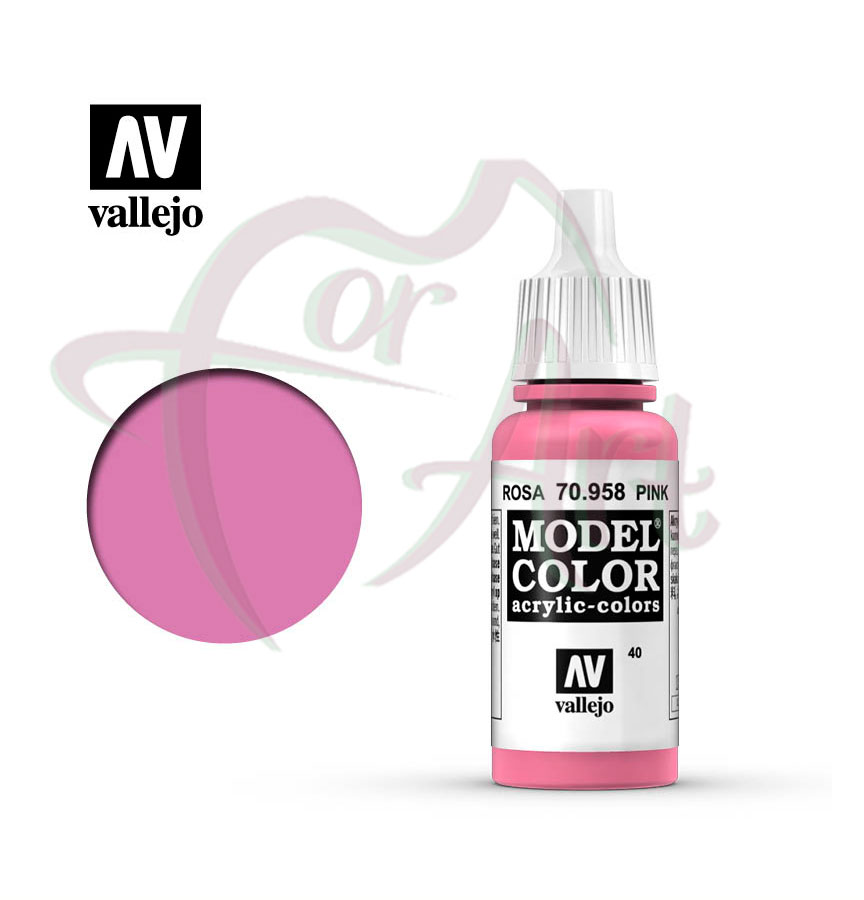 Краска для моделизма Vallejo Model Color на акриловой основе- розовый/б.17 мл