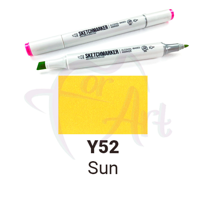 Маркер двухсторонний Sketchmarker на спиртовой основе-Y52 Солнце