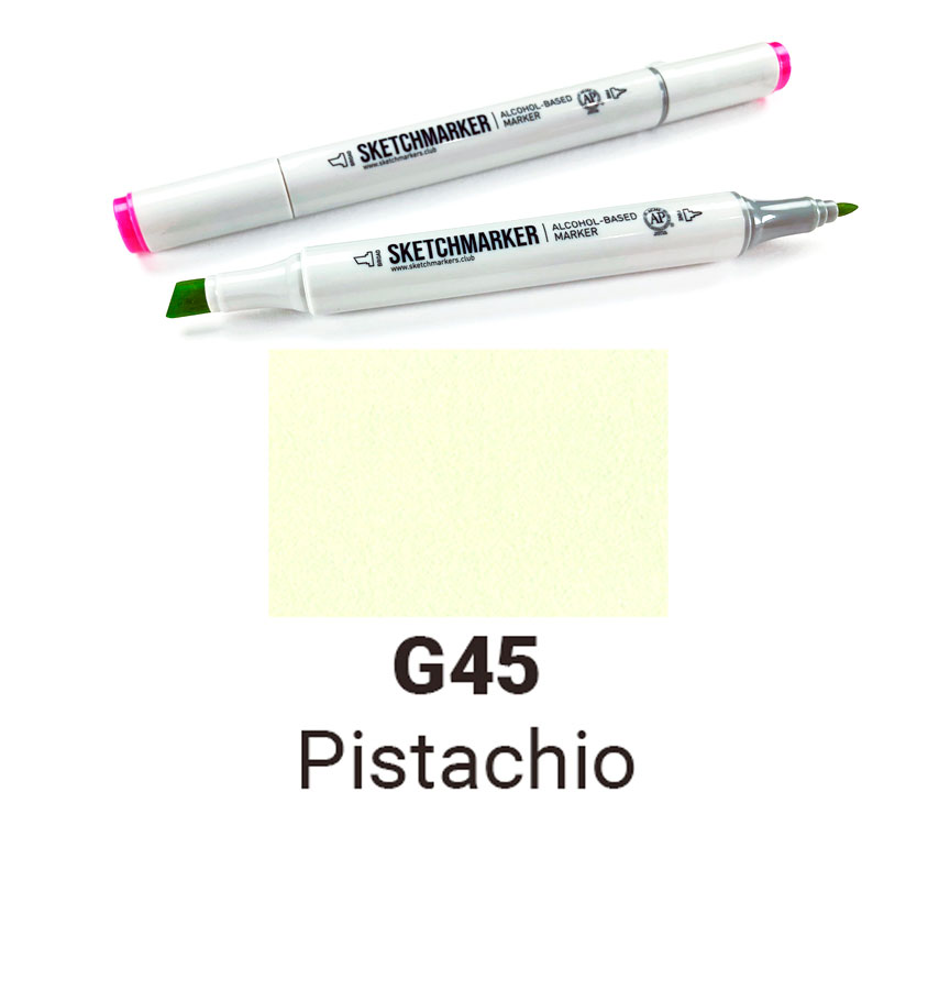 Маркер двухсторонний Sketchmarker на спиртовой основе-G45 Фисташковый