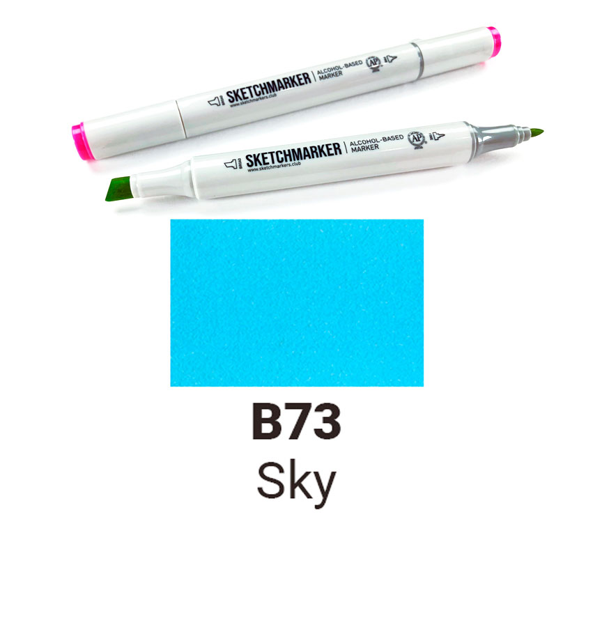 Маркер двухсторонний Sketchmarker на спиртовой основе-B73 Небесный