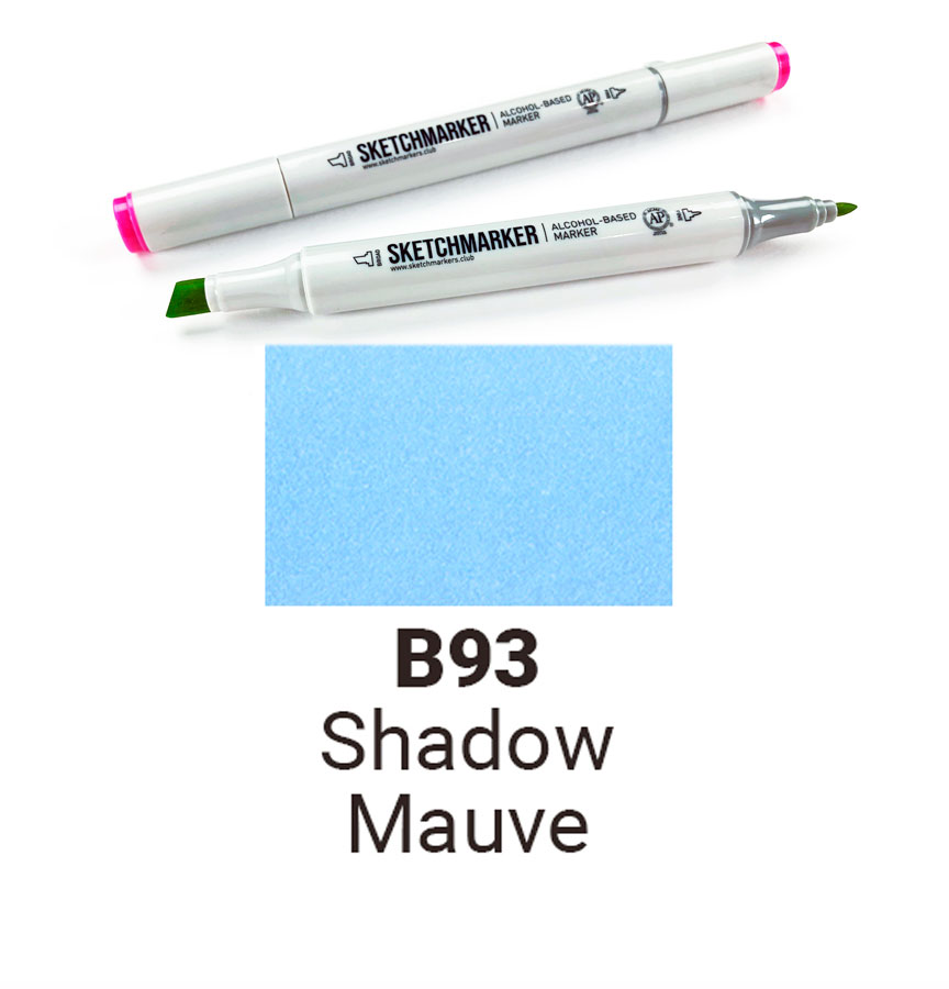 Маркер двухсторонний Sketchmarker на спиртовой основе-B93 Сиреневая тень