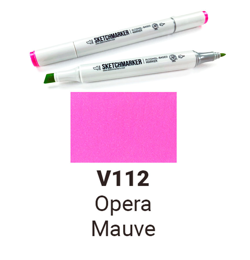 Маркер двухсторонний Sketchmarker на спиртовой основе-V112 Красно-фиолетовый