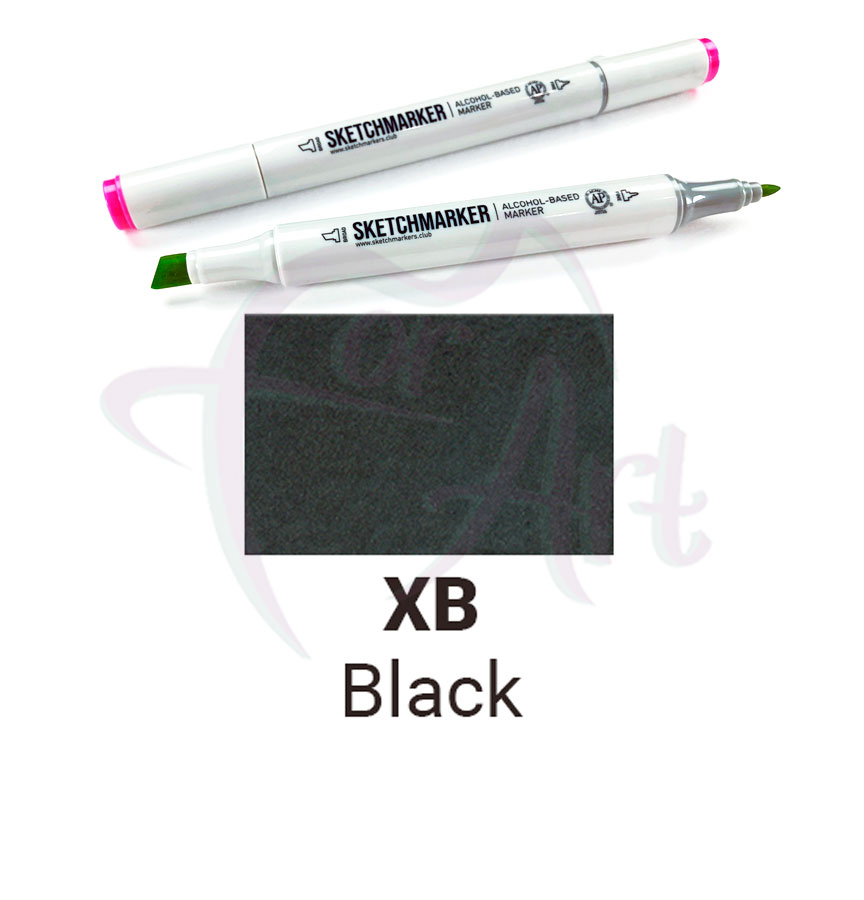 Маркер двухсторонний Sketchmarker на спиртовой основе-XB Черный