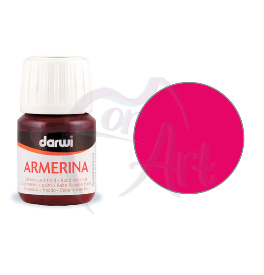 Краска по холодной керамике Armerina Darwi- красная/б.30мл
