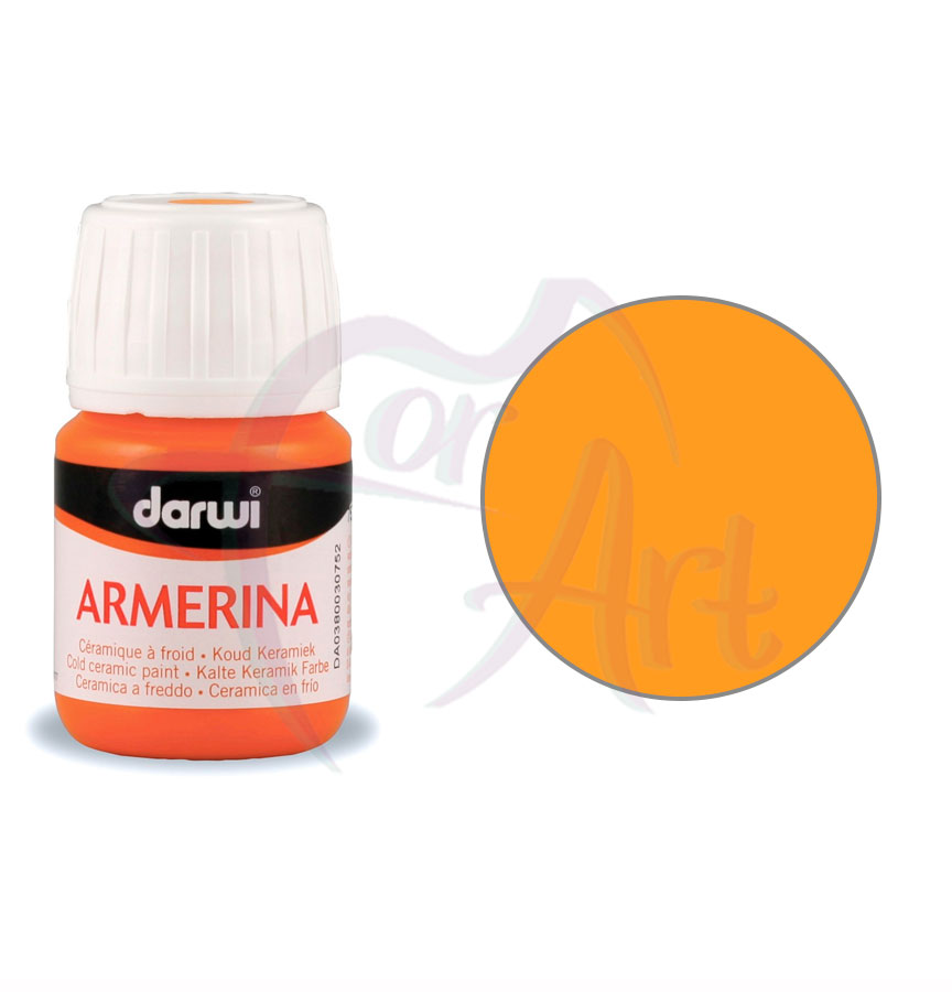 Краска по холодной керамике Armerina Darwi- оранжевая/б.30мл