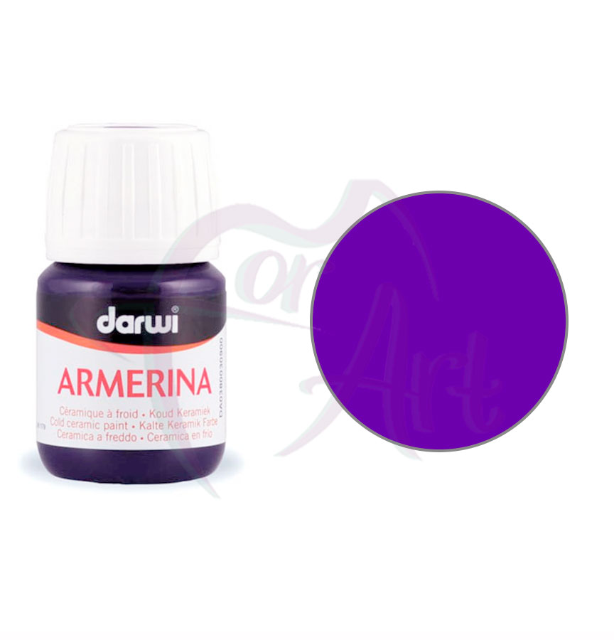 Краска по холодной керамике Armerina Darwi- фиолетовая/б.30мл