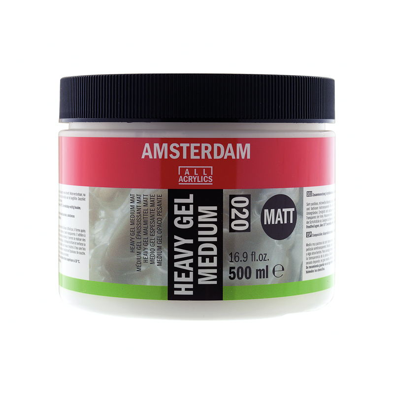 Медиум гель для акрила Amsterdam Heavy Gel Medium Matt (020)- прочный матовый/б.500мл