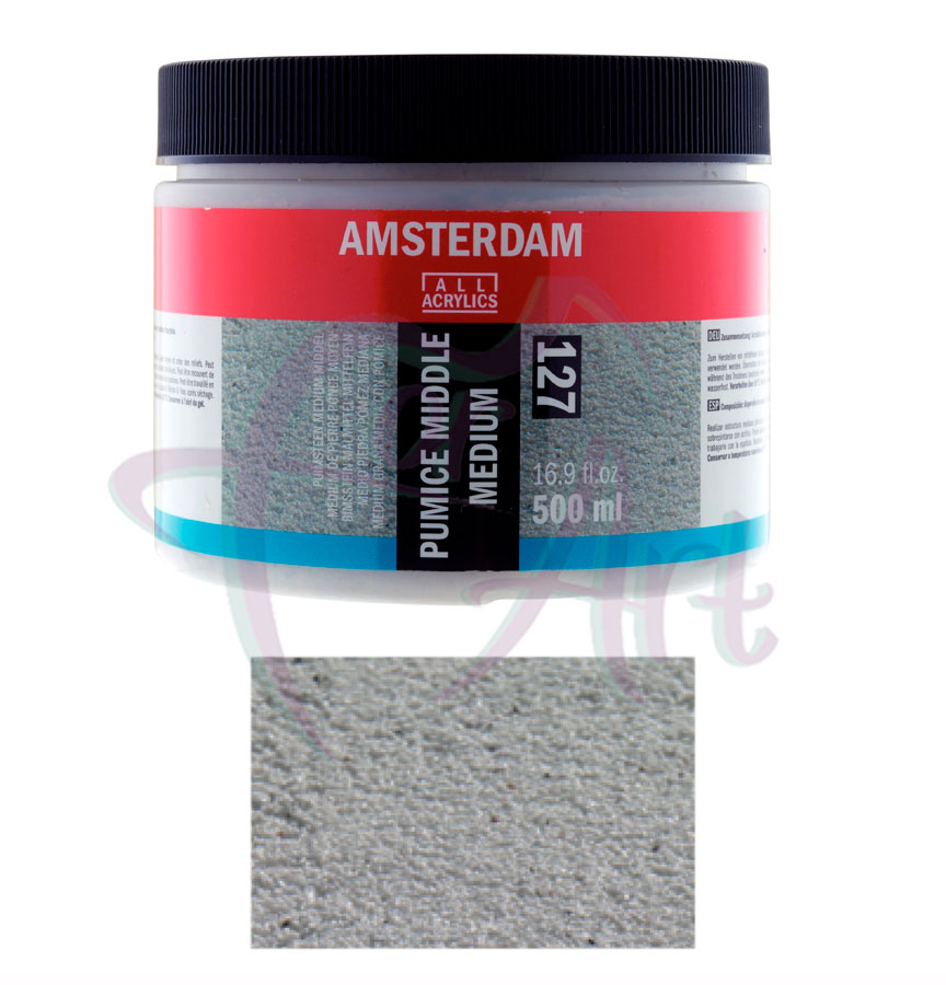 Паста для придания среднезернистой структуры Amsterdam Pumice Middle Medium (127)/б.500мл