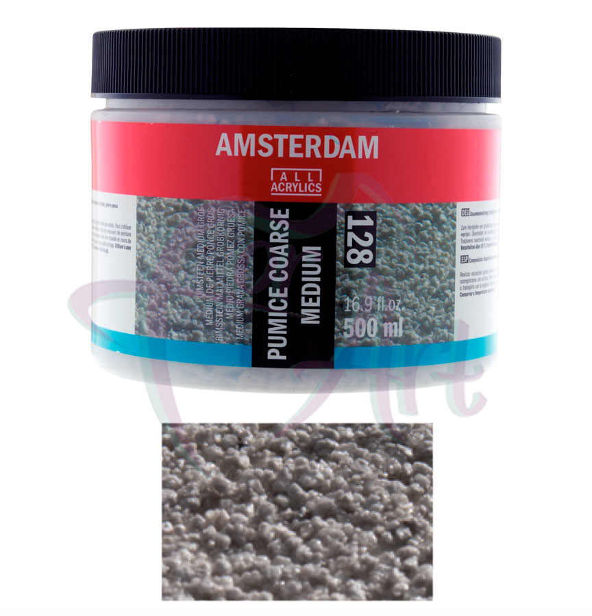 Паста для придания крупнозернистой структуры Amsterdam Pumice Coarse Medium (128)/б.500мл