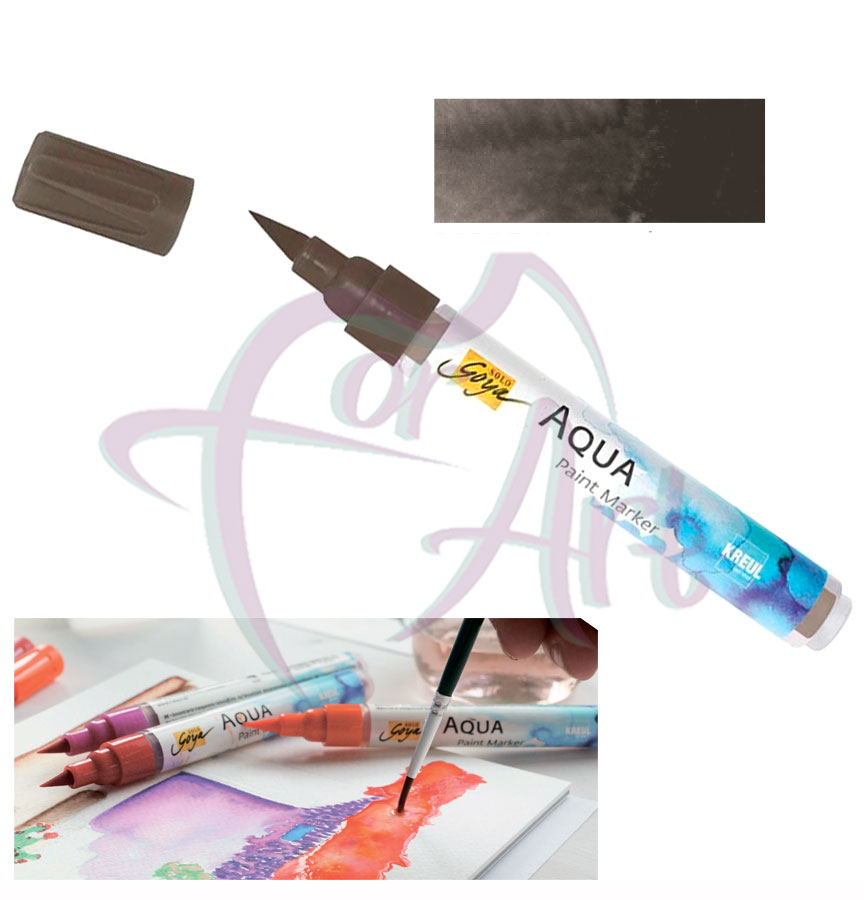 Акварельный маркер Solo Goya Aqua Paint Marker- гаванский коричневый